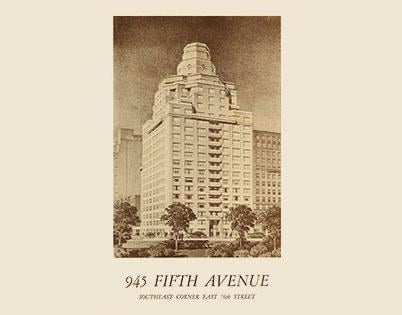 Original brochure for 945 Fifth Avenue. 