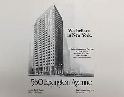 560 Lexington Avenue brochure.