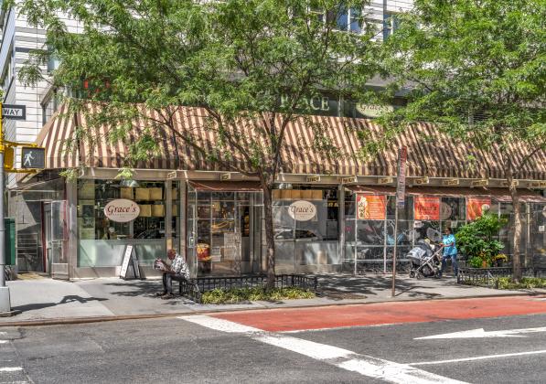 store front at 215 East 68th Street