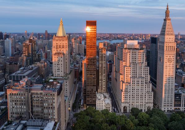 Aerial View of 41 Madison