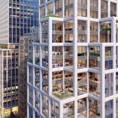 Rendering of the exterior of 415 Madison Avenue building